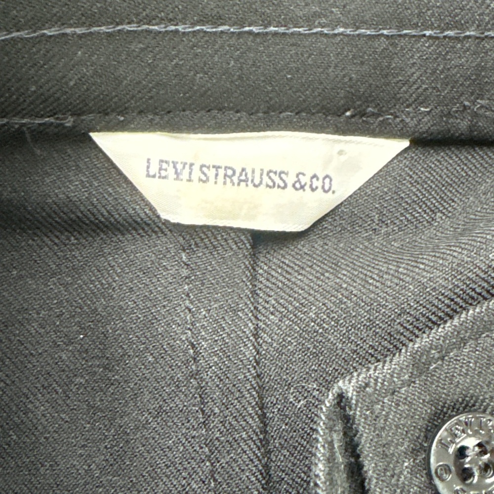 Levi’s Y2K Black High Rise Pleated Pants‎ Wide Leg Trouser Women’s - Picture 13 of 14